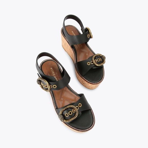 Kurt Geiger London Mayfair Flatform Sandals Black SZ EUR 41/US 10 NWOB MSRP $235 - Picture 11 of 16